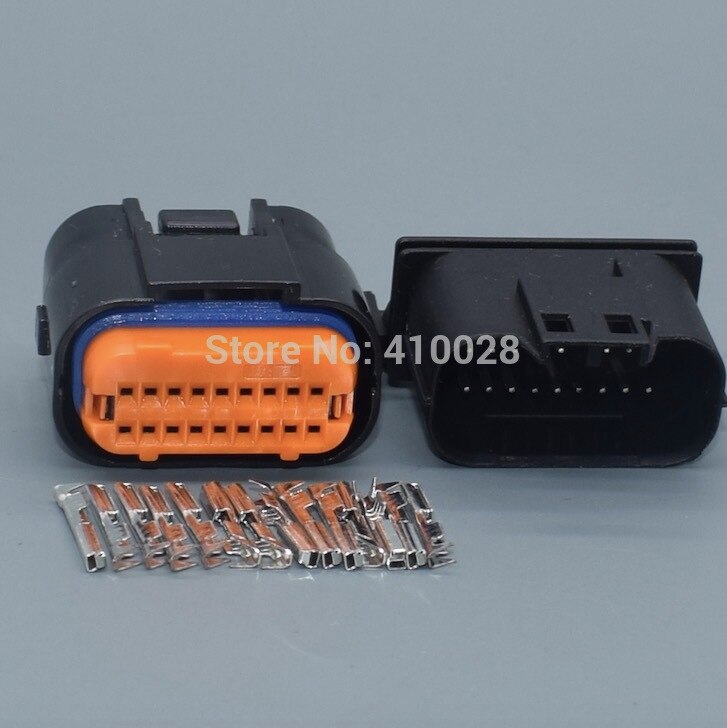 shhworldsea 18 Pin/Way ECU Standard Pinheader Male Female Plug Housing Automotive Connector MX23A18SF1 MX23A18NF1