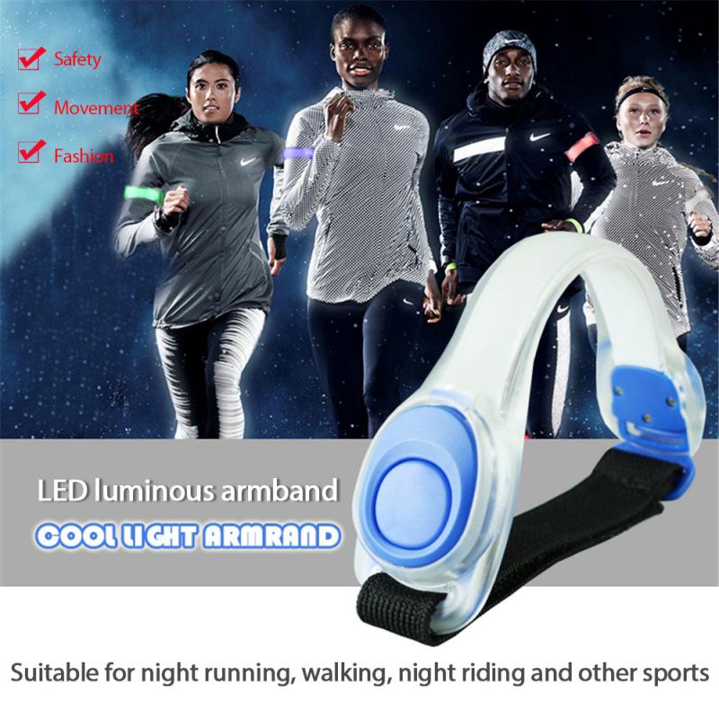 Bicycle Lights Led Silicone Arm With Safety Indicator Light For Night Running Luminous Arm With Luminous Cheering Props