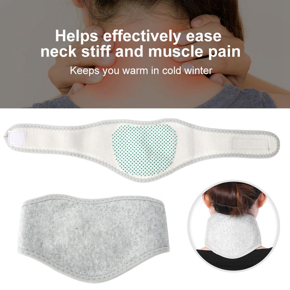 Adjustable Selfheating Neck Band Relieve Muscle Pain Stiff Warm Cervical Vertebra Protection Belt Support Elderly Pregnant Women