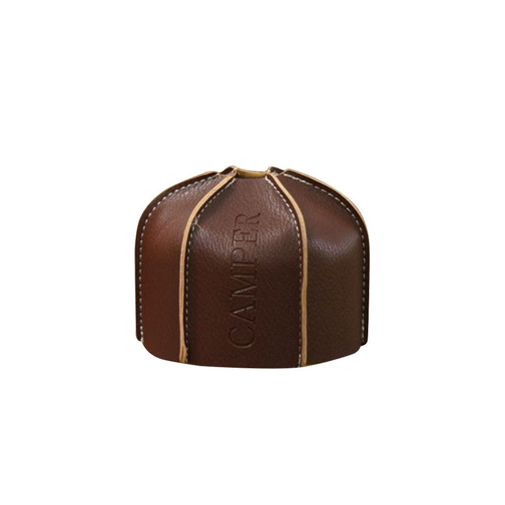 Camping Gas Tank Leather Case 450/230G Gas Bus Beschermhoes Duurzaam Bus Cover Bag Brandstof Cilinder Opslag tas: Coffee 230g