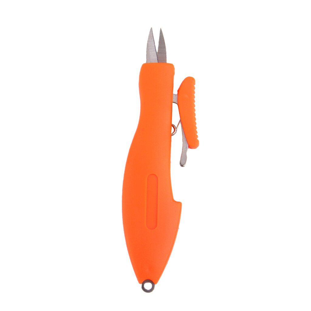 Retractable Pocket Steel Blade Fishing Scissors Snips Braid Line Cutter Fishing Tools