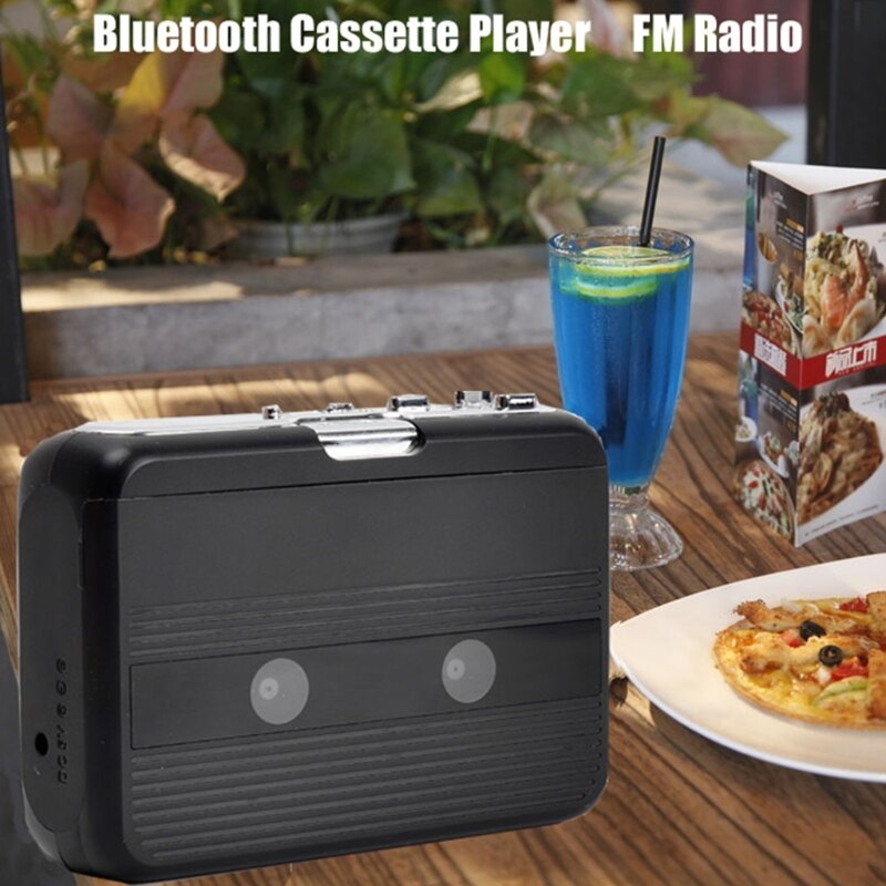 Receptor de coche con Bluetooth, cinta de Cassette, adaptador Aux, reproductor, compatible con Bluetooth