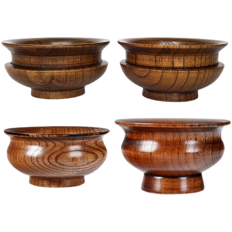 Cuenco de té de leche mongol, vajilla de madera amigable para Jujube, utensilios de cocina, proveedores de hoteles para el hogar