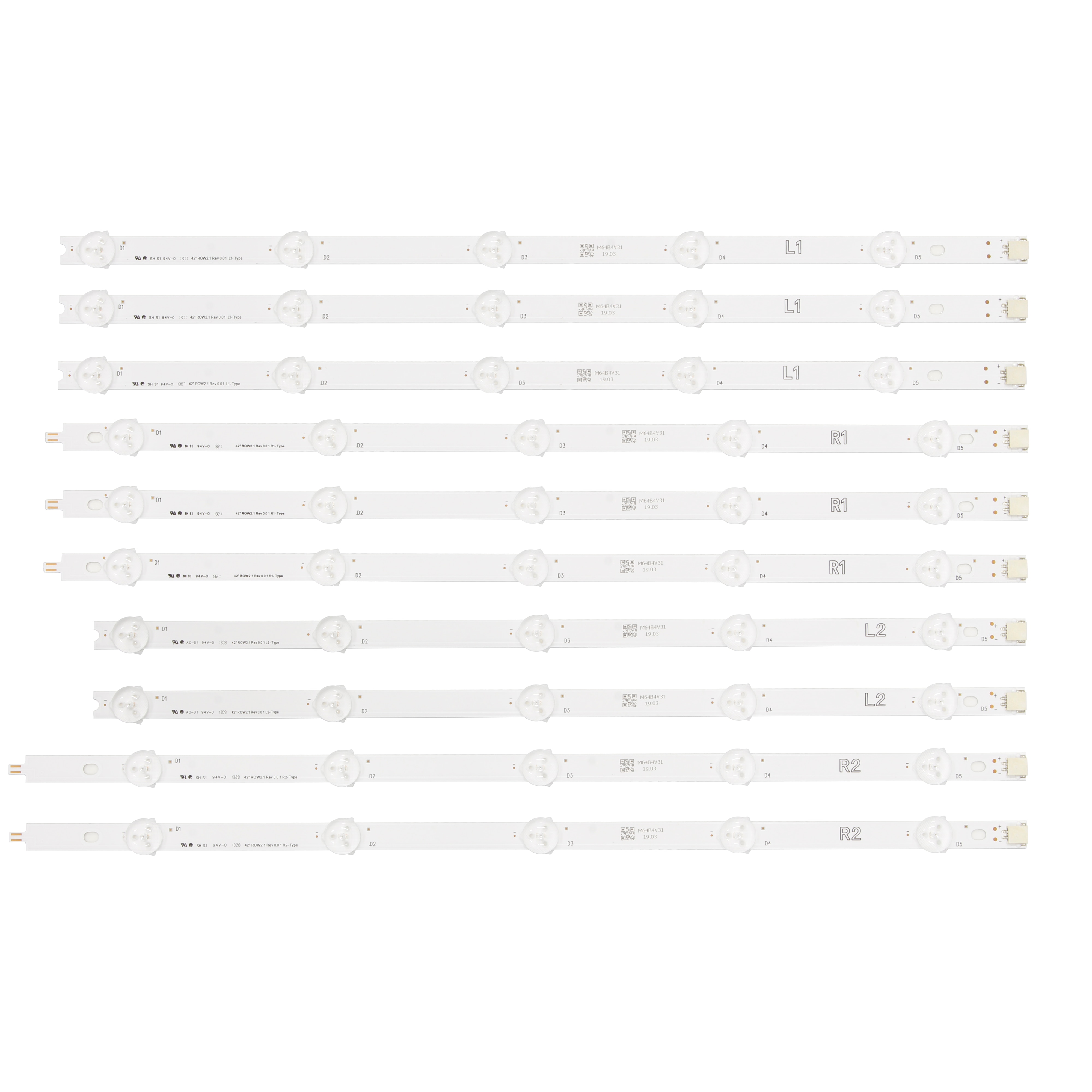 LED strip perfect Replacement for LG 42LN5700 42LN519C 42LN5200-SA 42LN6150 42LN5758 42LN541V 42LN5450 6637L-0025A LC420DUE