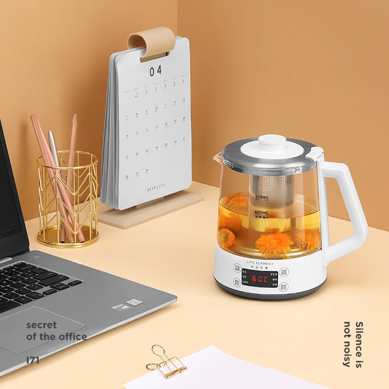 220V multifonctionnel bouilloire électrique verre thé Maker maison cuisine automatique garder au santé Pot avec affichage de la température