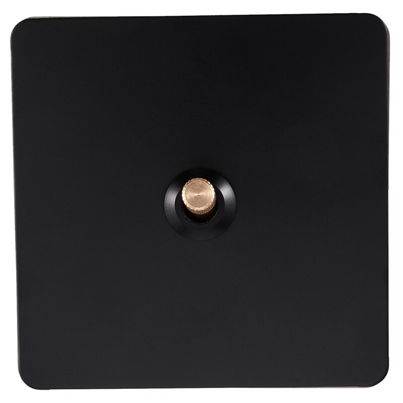 Zwart 1 Gang 2 Way Wall Switch En Panel Licht Schakelaar Met Toggle