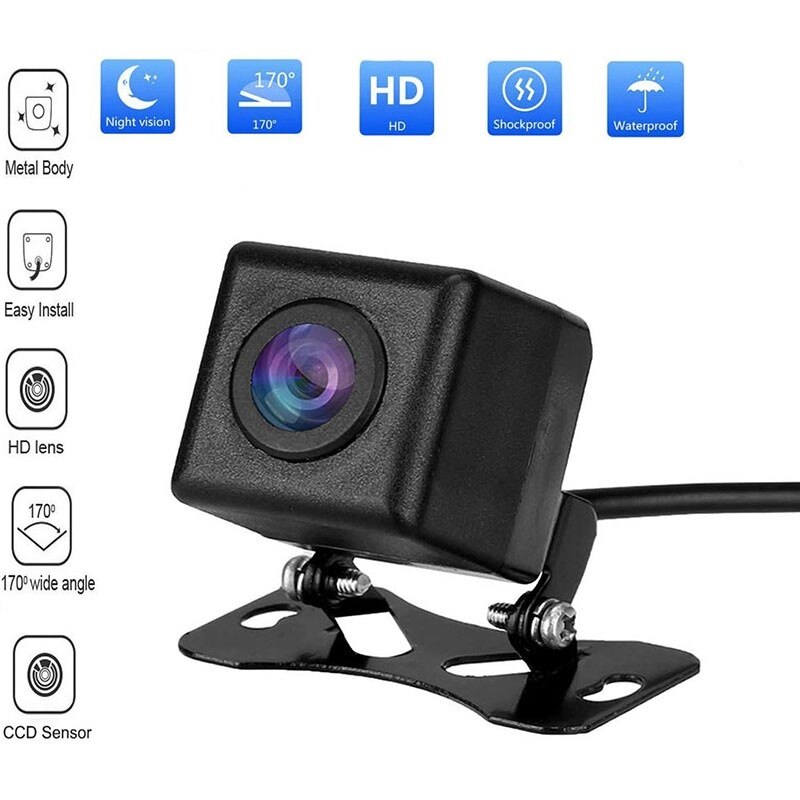 HD Night Vision Car Rear View Camera 170 Degree Waterproof 12V Auto Reversing Camera CCD Backup Monitor Rearview Cameras