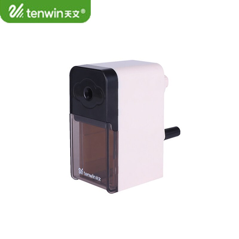 Tenwin 8019 Hand Crank Mechanical Pencil Sharpeners Pencil/Charcoal Sharpener Art Tool Student Office&amp;School Stationery Supplies: 8019white