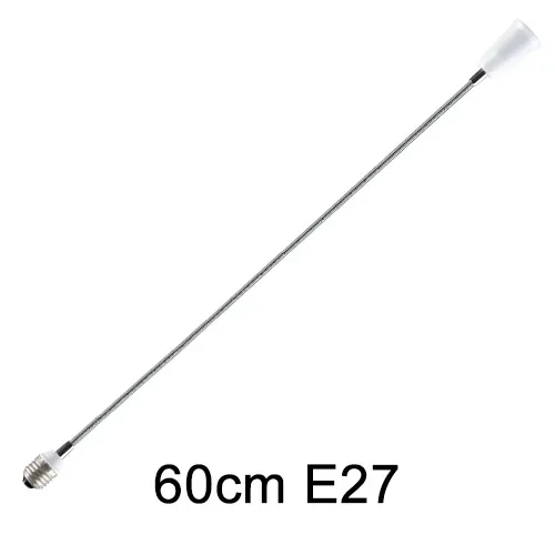 E27 to E27 Flexible Bulb Socket Extender E27 Lamp Rotating Base Lamp Holder 110V 220V Extension Converter 6/9/15/20/30/35/60cm: green
