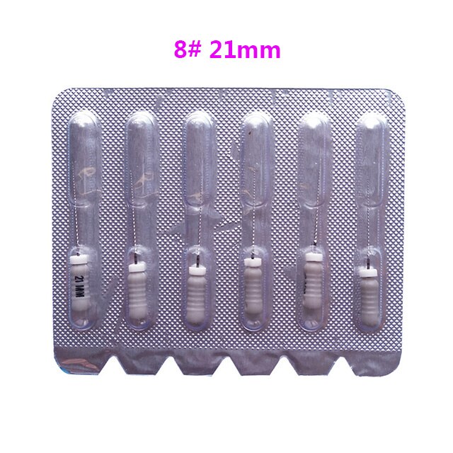 5pack Dental c-pilot pliki 25mm 6-10 # stal nierdzewna C + pliki 21mm pliki endodontyczne C 6 sztuka/paczka pliki endodontyczne: 5pack Size8 21mm