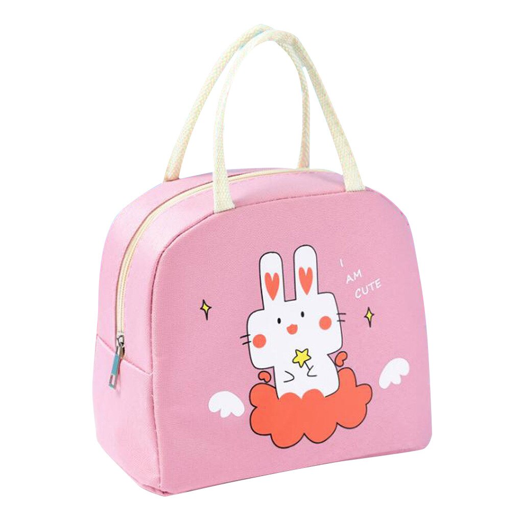 25# Cartoon Insulated Lunch Bag For Women Men Kids Cooler Tote Food Lunch Box Picnic Food Lunch Box Bag For Kid Girls Ladies