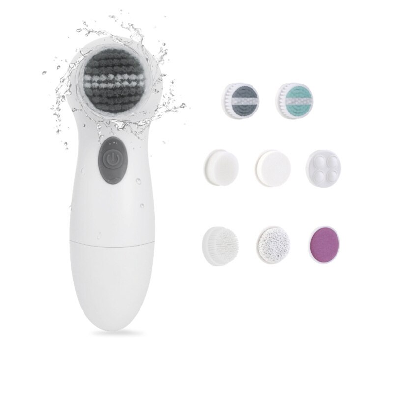 8 In 1 Gezicht Massager Roterende Borstel Elektrische Wassen Machine Facial Pore Cleaner 27RC