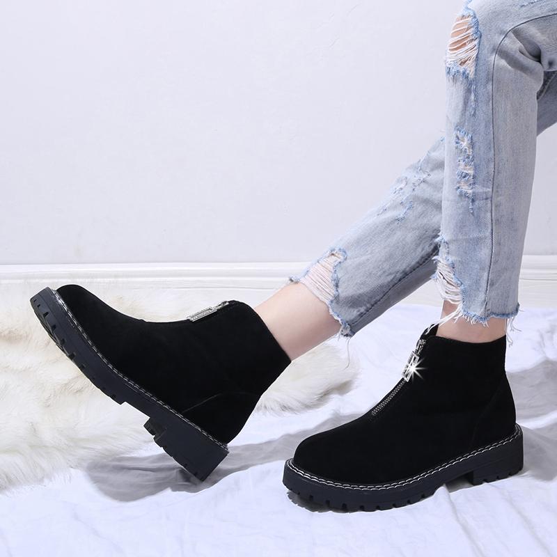 Mocassins Femme Plateforme Cuir - Loafers Décontractés Talon 5cm
