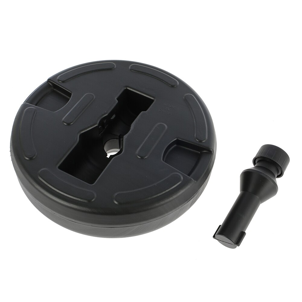 Garden Umbrella Base Round Shape Plastic Parasol Base Stand 35-38mm Water Sand Fillable Umbrella Base Outdoor Accessories