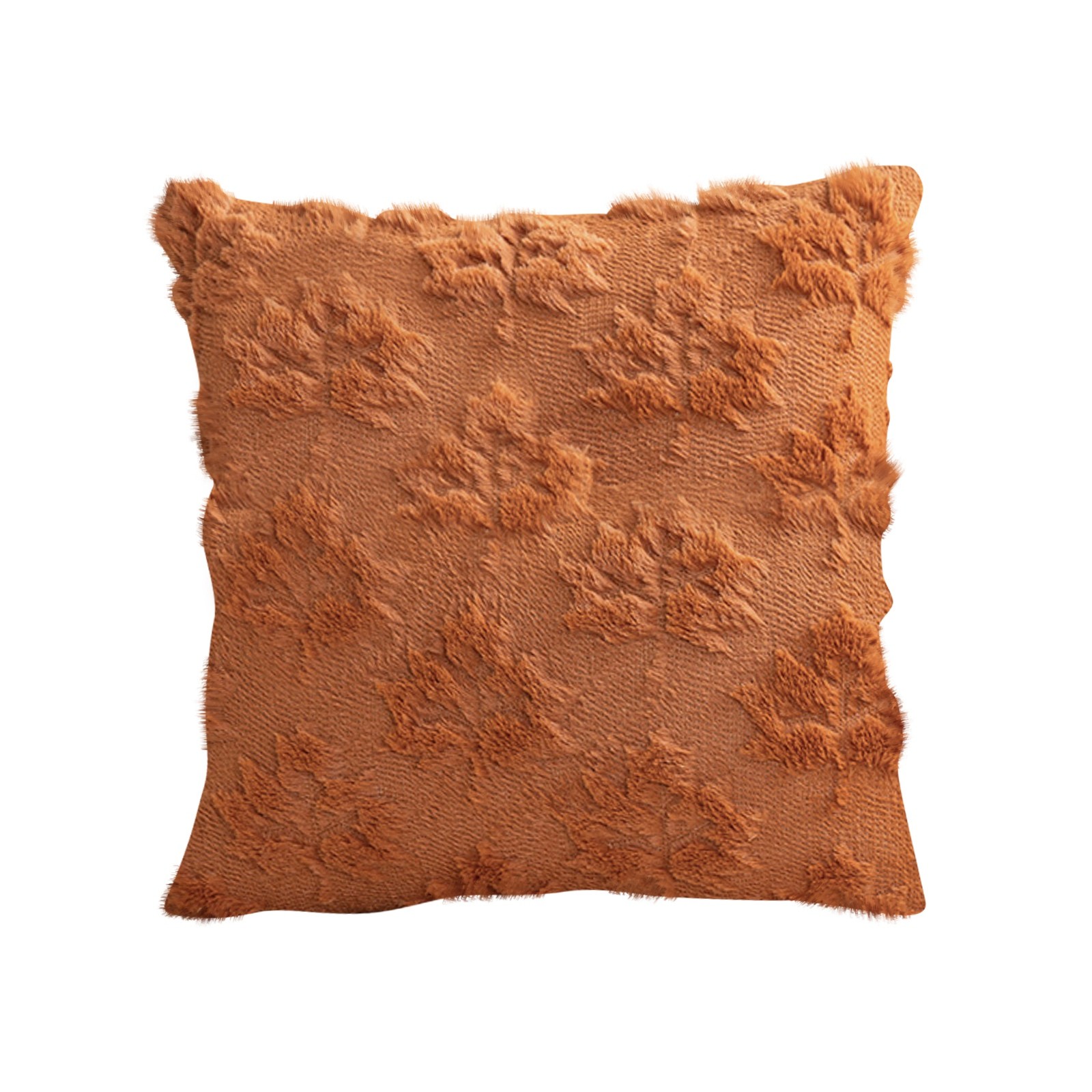 17.7x17.7inThanksgiving Pillow Maple Leaf Cover Solid Color Cushaw Embroidery Home Pillow Waist Cushion Cover Cojines Para Sofa: Pink