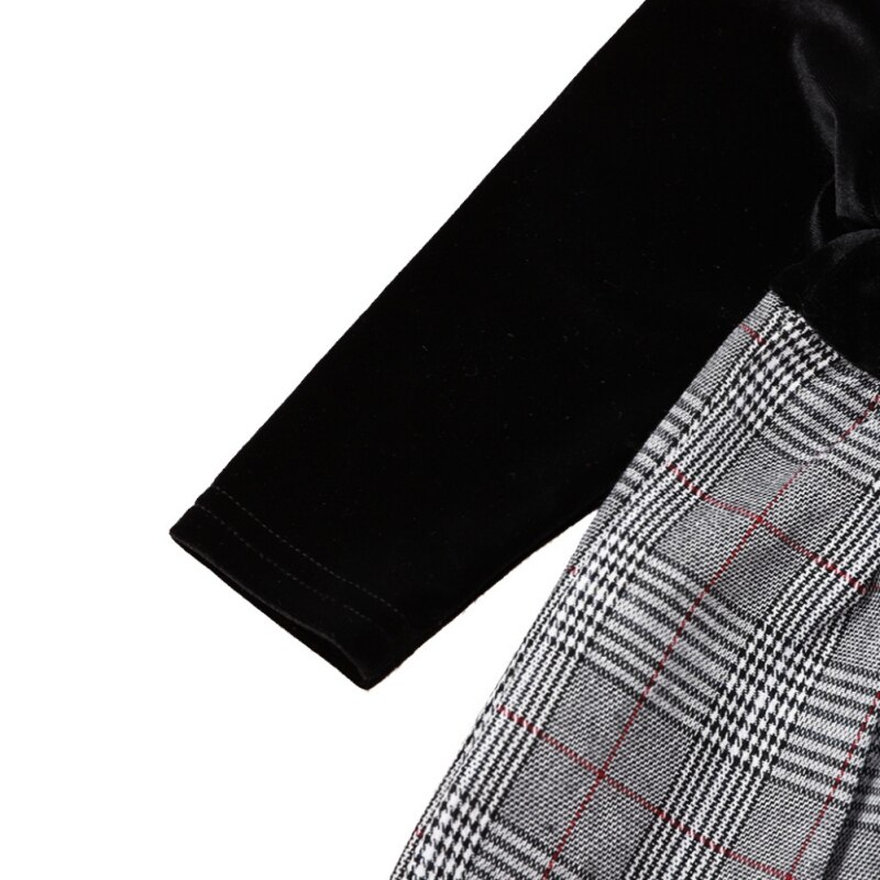 Spring Baby Clothes Sweet Dresses For Girls Baby Girl Black Long Sleeve Dresses Toddler Infant Princess Dress Clothing