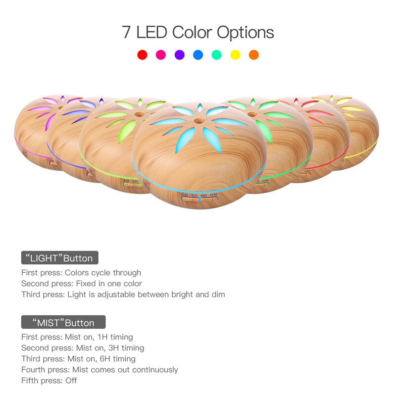 550ml Bluetooth-compatible Ultrasonic Air Humidifier Remote Control Aroma Diffuser Atomizing Air Moisturize Sprayer with Timing