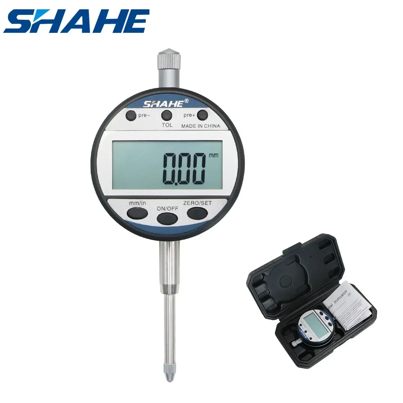 SHAHE Type Indicator 0-12.7/25.4 mm 0.01 mm Digital Dial Gauge Precision Measurement Tools Digital Dial Indicator