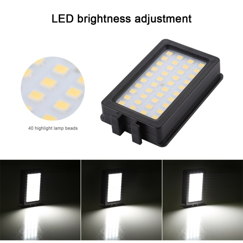Weiß/RGB LED Video Licht Stativ Auf Kamera Foto Studio Beleuchtung Vlogging Füllen Licht Lampe Halfter Für Smartphone DSLR SLR Kamera