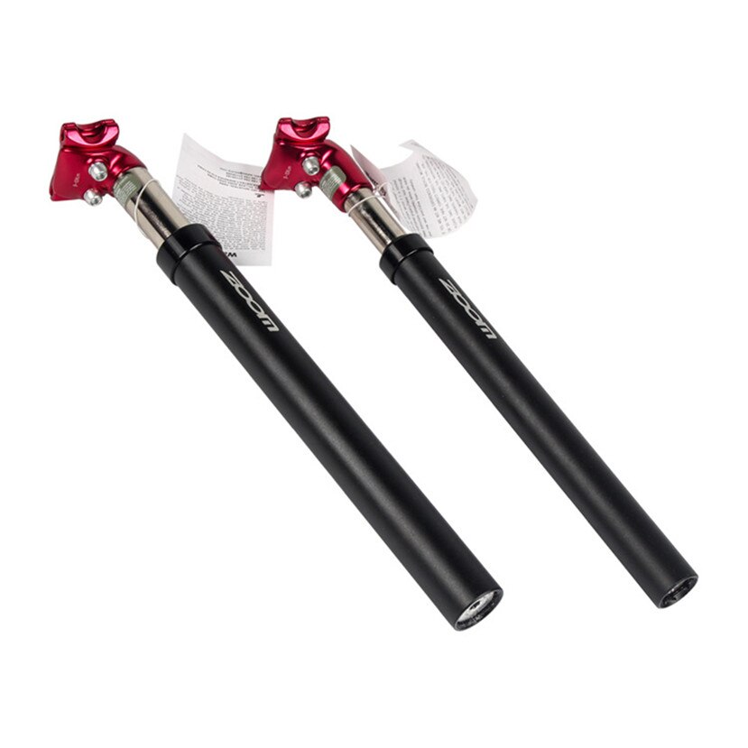 Zoom mtb verende zadelpen mountainbike schokdemper zadelpen fiets hydraulische druk zadel 27.2mm 30.9 31.6mm