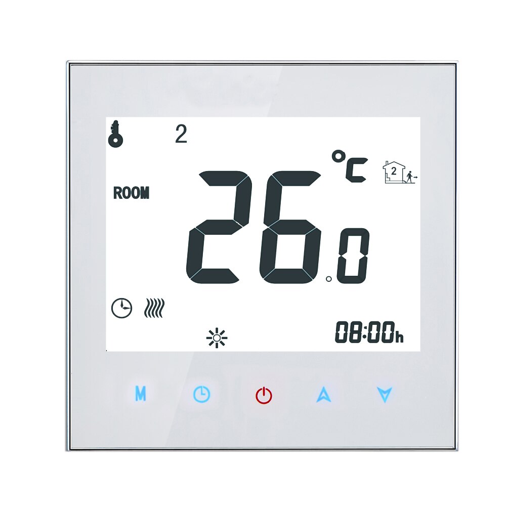Elektronische Temperatuurregelaar Wekelijkse Programmeerbare Thermostaat Lcd Touch Screen Kamerthermostaat Thermostaat