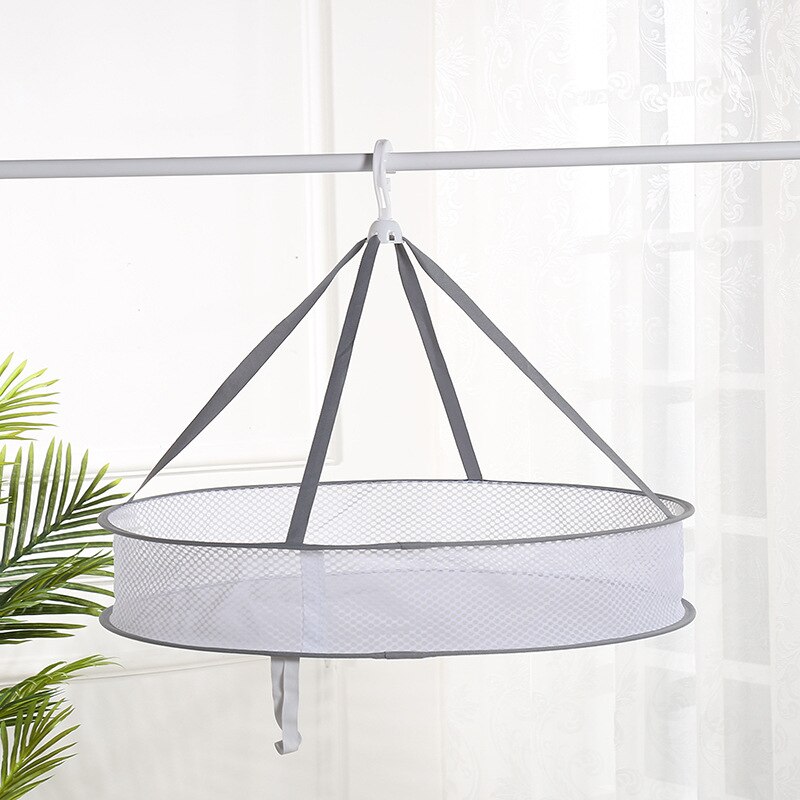 1pc Foldable Clothes Drying Net Basket Socks Underwear Sweater Drying Net Hanging Clothing Drying Basket Organizer Protect Cloth
