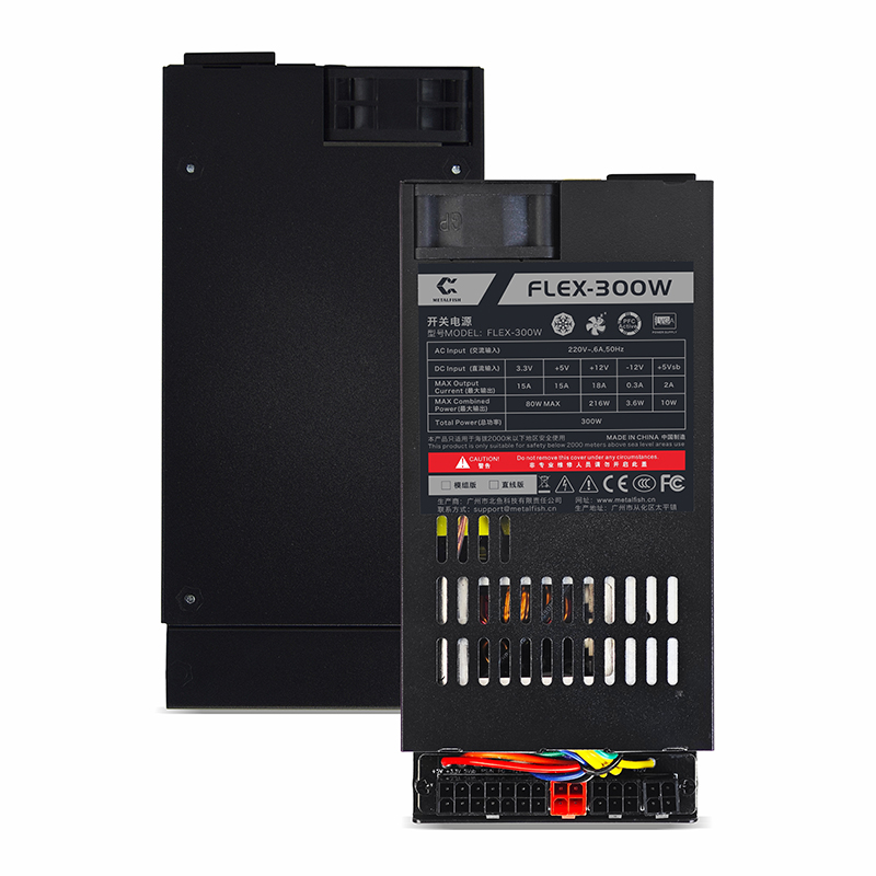 METALFISH Flex 300W fuente de alimentación Modular completa Flex-ATX 400W para Mini ITX PC pequeña 1U para ordenador compacto NAS POS AIO
