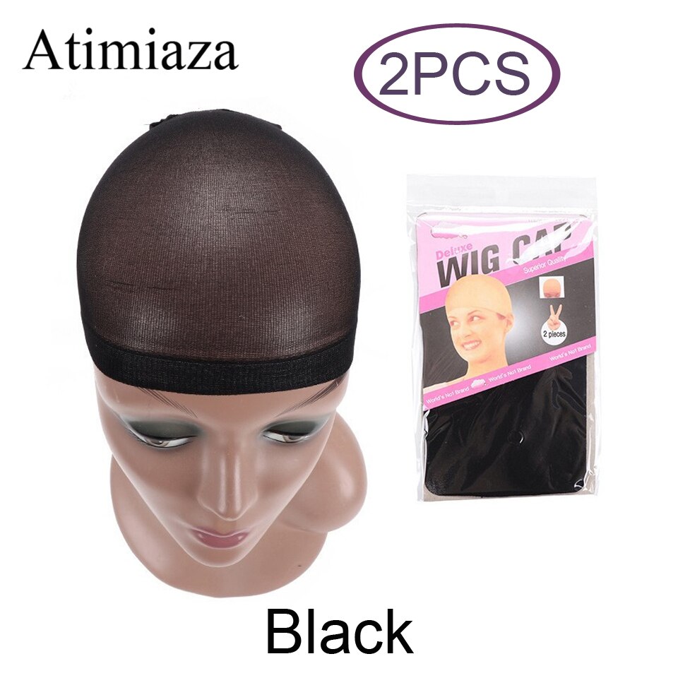 10 Pieces (5 packs) wig cap Brown Beige Coffee Nylon Wig Caps Hair Wig Nets Stretchable Elastic Hair Net Vendor: Black