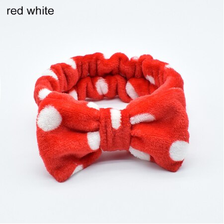 Omg Brief Coral Fleece Wassen Gezicht Haarbanden Voor Vrouwen Leuke Zachte Boog Meisjes Hoofdbanden Haarbanden Tulband Haar accessoires