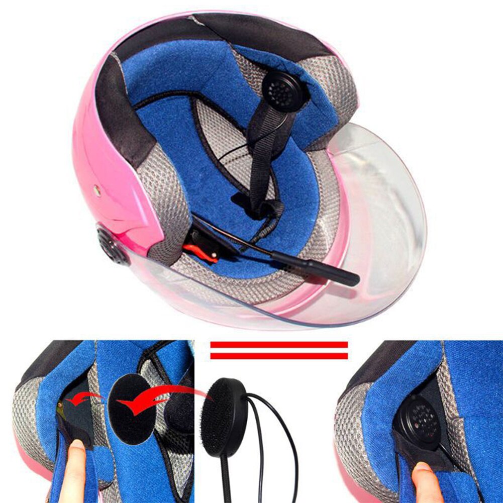 Bluetooth 4,0 Wiederaufladbare Motorrad Helm Headset Lautsprecher mit Mikrofon