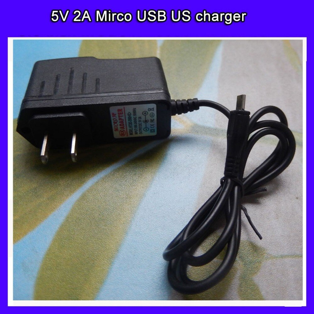 Universal 5V 2A Micro USB US Charger Power Adapter Supply for Android Tablet PC MTK8312,MKT6572,MTK6582,N9106,A101,I960