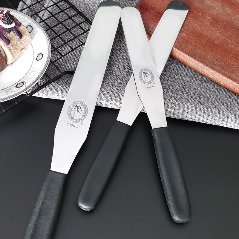 Cake Spatula Cream Spatula Scraper Baking Cake Tool Stainless Steel Cake Spatula Smoothing Cake Decoration Tool