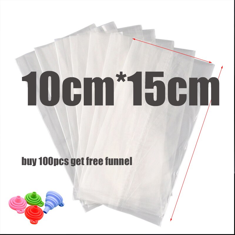 Bolsas de PVA para pesca de carpa, bolsa soluble en agua ambiental de disolución rápida para pesca de carpa, compra 2 lotes y obtén embudo plegable gratis, 50 Uds.: 1015