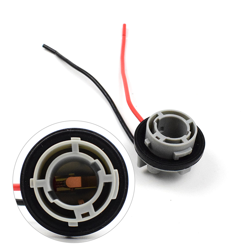 BA15S 1156 Soquete do bulbo, suporte da lâmpada, adaptador P21W, conector base, luz de freio, luz de inversão, 2pcs por conjunto