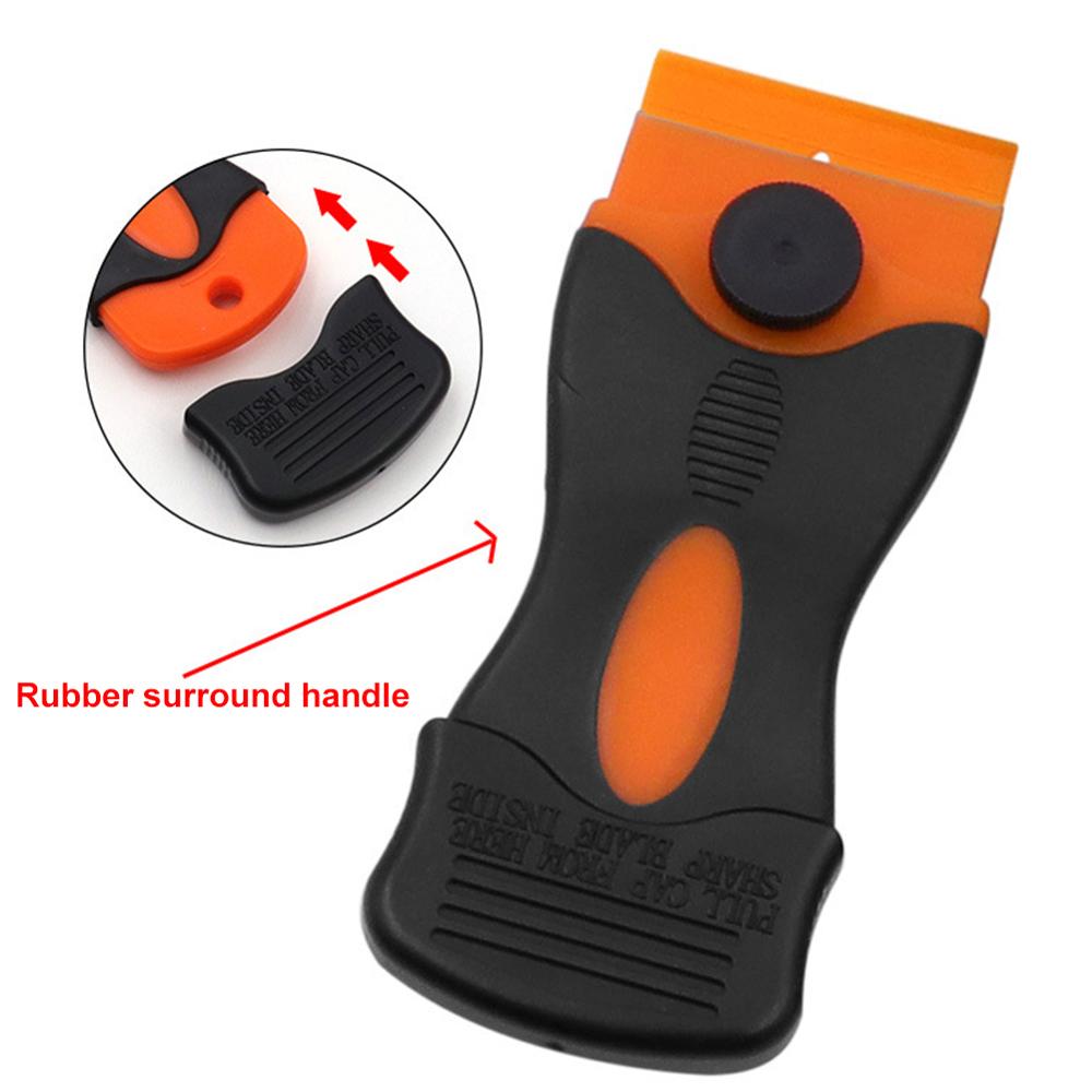 Car Window Tint Ceramic Glass Oven Razor Scraper Plastic Handle Razor Scraper Ceramic Glass Oven Window Tinting Tool Blade