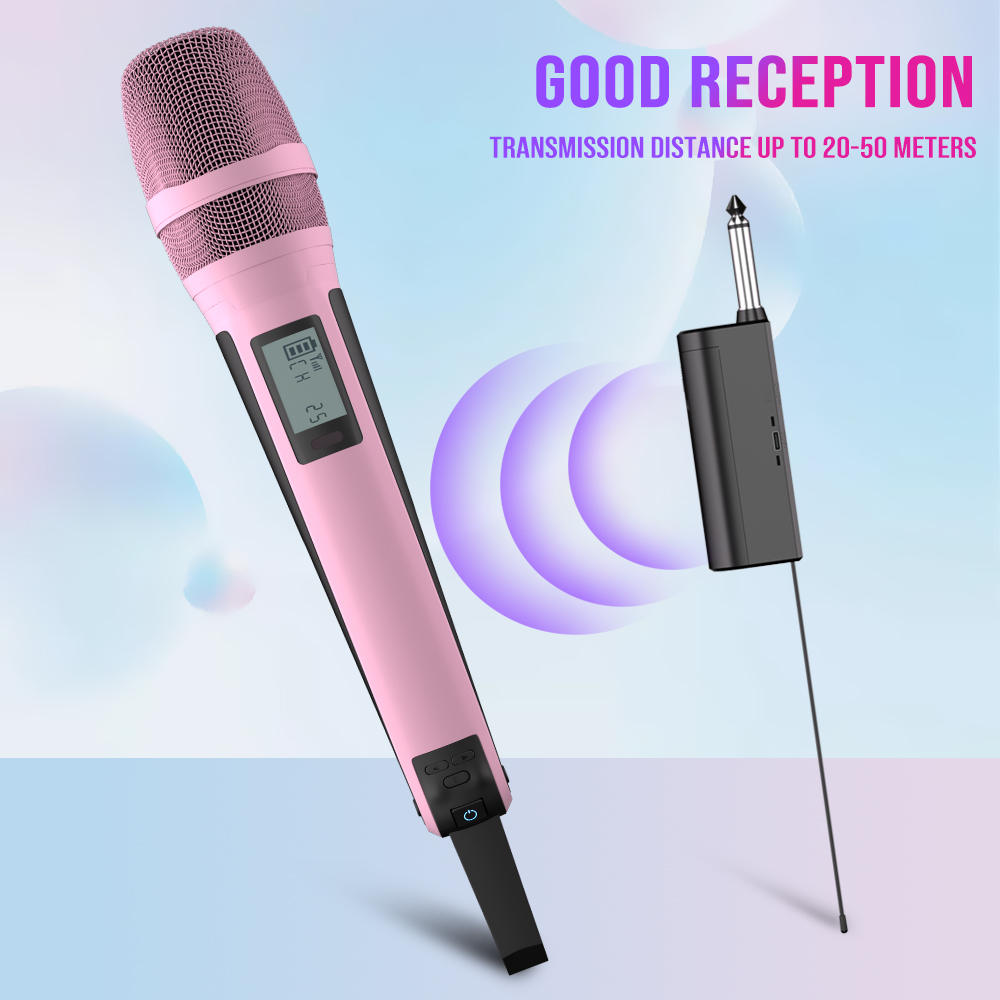 G-MARK SKM9000 Wireless Microphone UHF Frequency Adjustable Metal Sheel For Paryt Show Teaching Wedding