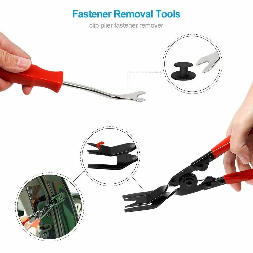 Garage Gereedschap Auto Interieur Demontage Tool Auto Deur Panel Trim Removal Puller Kit Plastic Messen Voor Interieur Reparatie