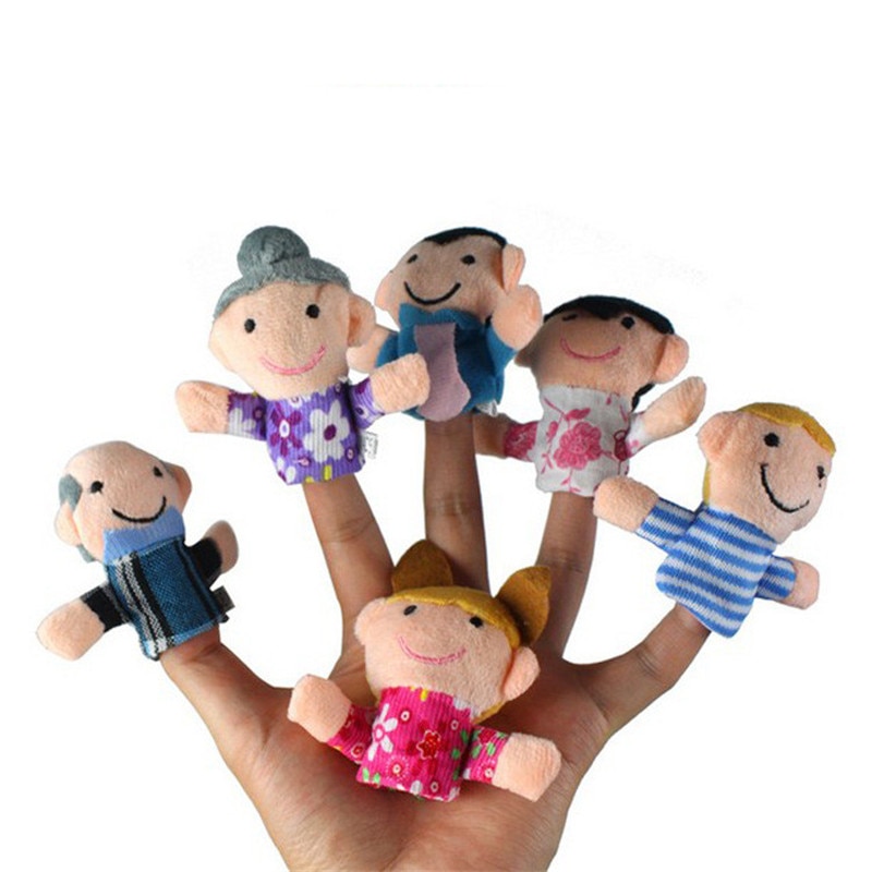 10 teile/los Karikatur Ebene Samt Finger Marionette Finger Spielzeug Finger Puppe Baby Tuch Pädagogisches Hand Geschichte Baby Spielzeug