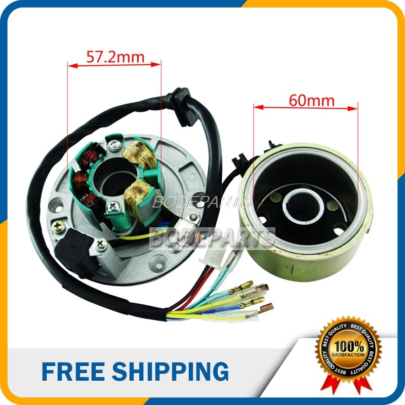 Ücretsiz kargo motosiklet aksesuarları yüksek hızlı Motor kitleri Stator ve Rotor mıknatıs bobin