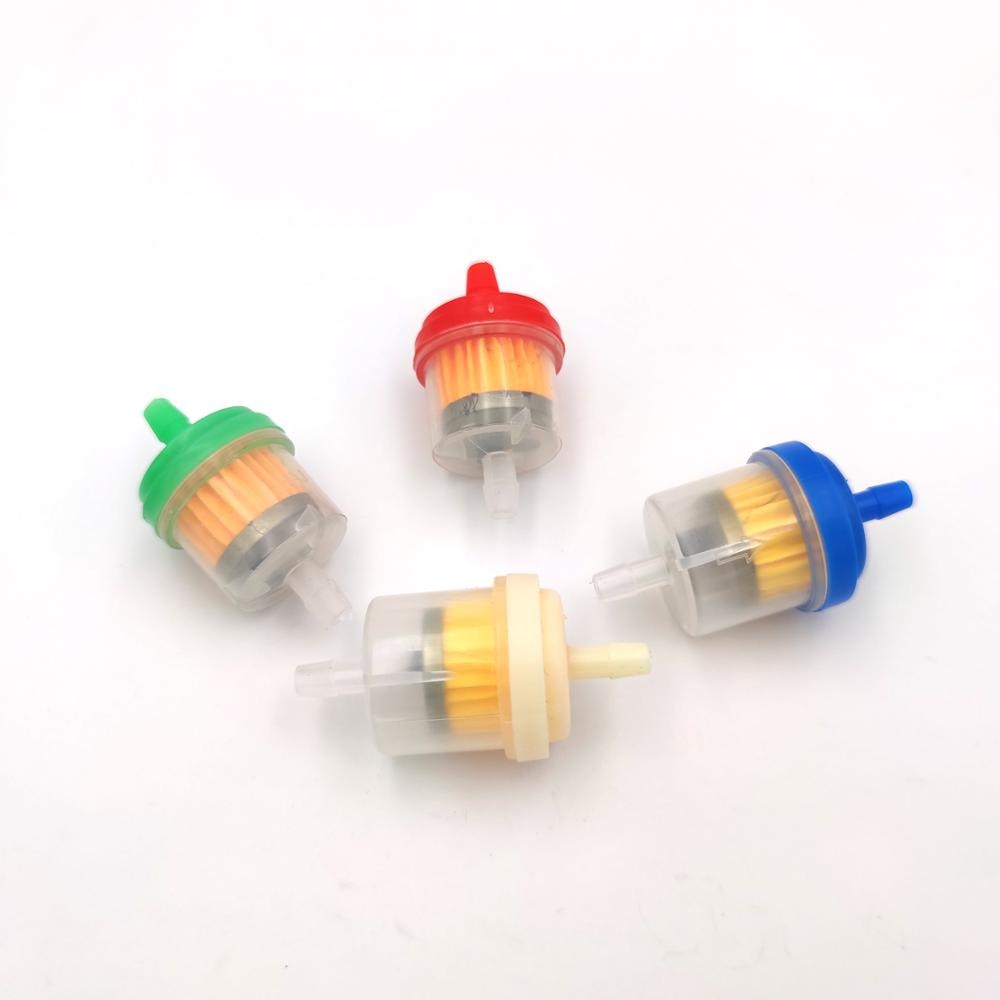 1 stk universel motorcykel lille motor fram plast brændstof benzin benzin filter med magnet