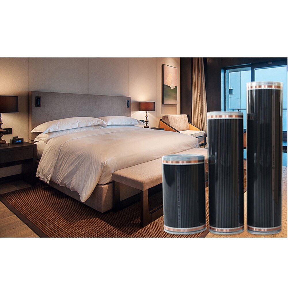 HEAT Infrared Heating Film 220V Electric Warm Floor System 50CM Width 400W/m2 Heating Foil Mat Home Warming Made In Korea