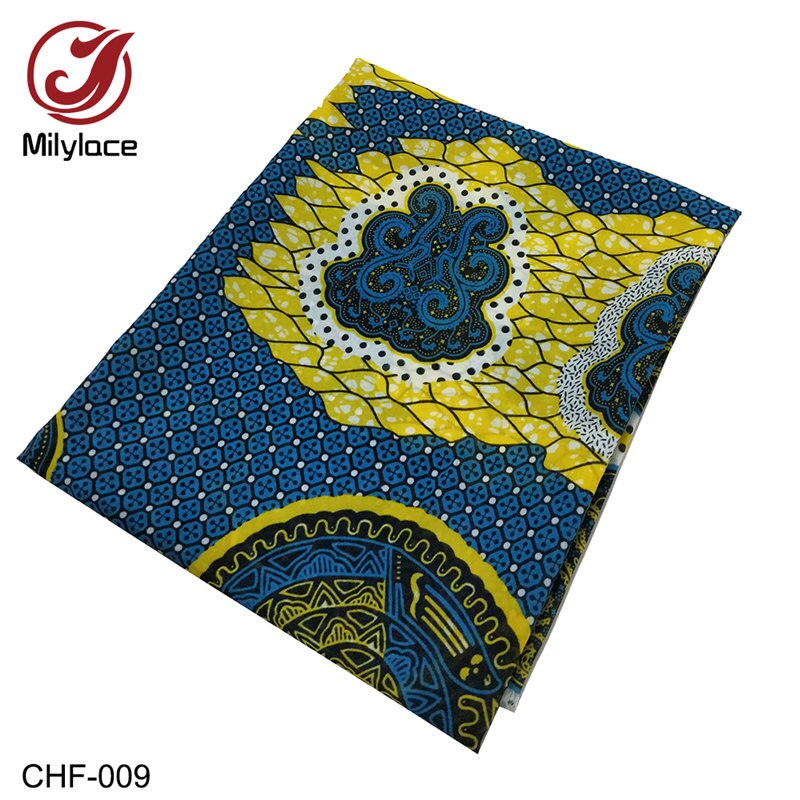 Afrykańska tkanina szyfonowa, cyfrowy wzór, drukowany szyfon, tkanina szyfonowa, 5 jardy na partię, -007-019 chf: -009 funty