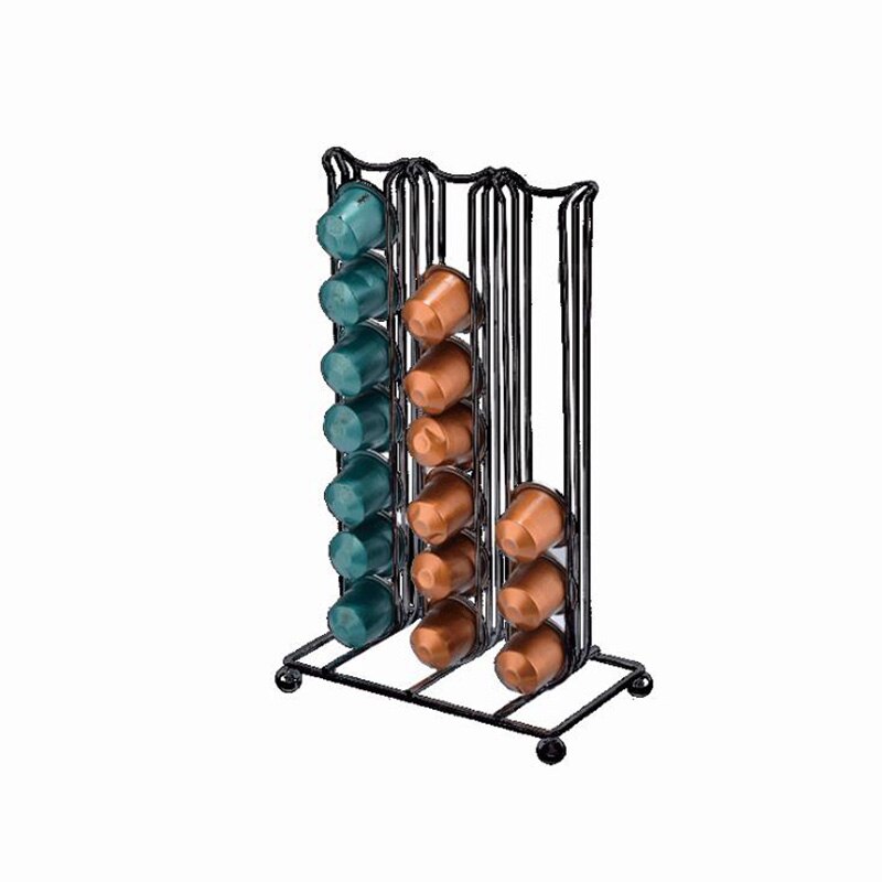 Nespresso kapselholder stativ til kaffepudeholder 42 pc kapsler kaffedisplaystativ til opbevaring af kapselholder