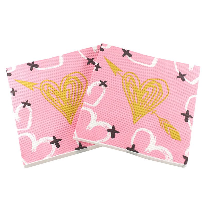 Liefde Hart Tafel Papieren Servet Voor Valentijnsdag Сервировочная Салфетка I Love U Tissue Handdoek Verjaardagsfeestje Bruiloft Decoratie: I