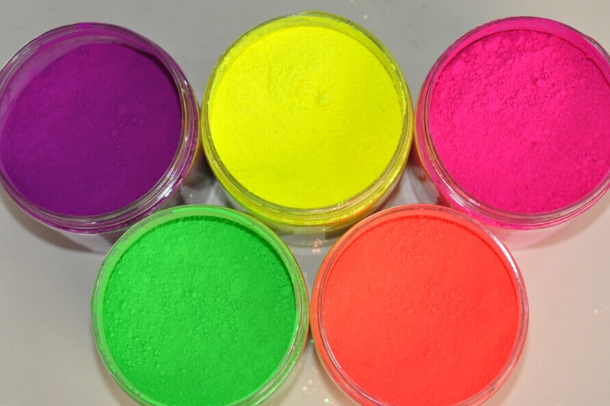 Fluoreszierende pigment, fluoreszierenden pulver, phosphoreszierende pigment (nicht im dunkeln leuchten), 1 los = 1 farbe, 10 gramm pro farbe