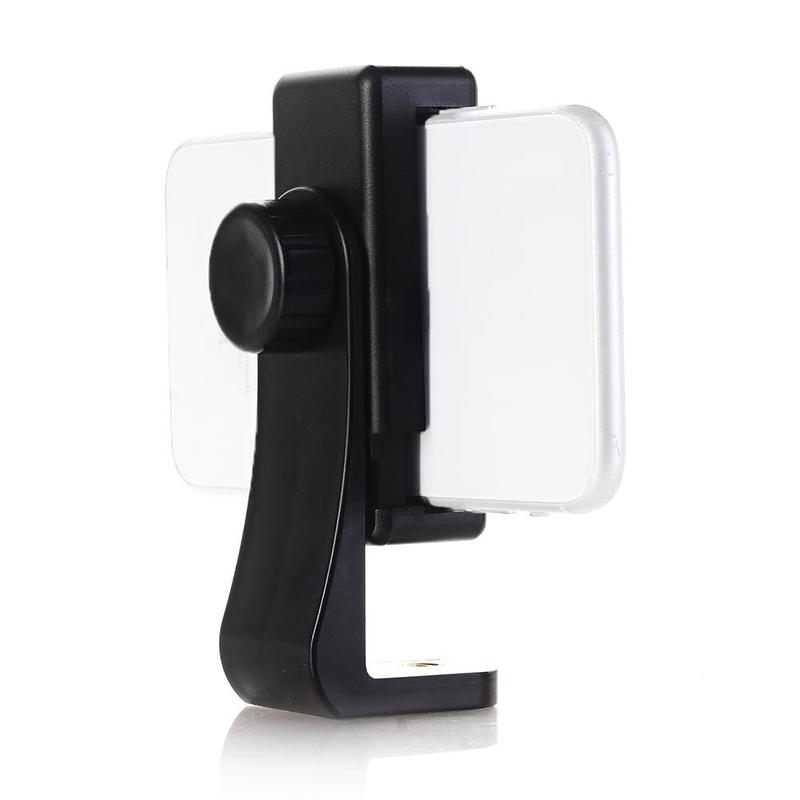 Stativfäste adapter mobiltelefon clipper hållare vertikalt stativ för smart stativ grad 360 för iphone för kameratelefon  w6 w 9