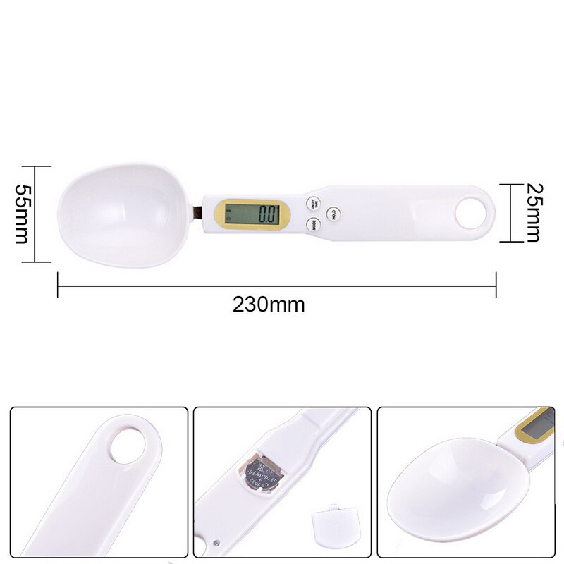 500g 0,1g capacidad café té balanza electrónica Digital cuchara medidora de cocina Dispositivo de pesaje pantalla LCD CookingNew
