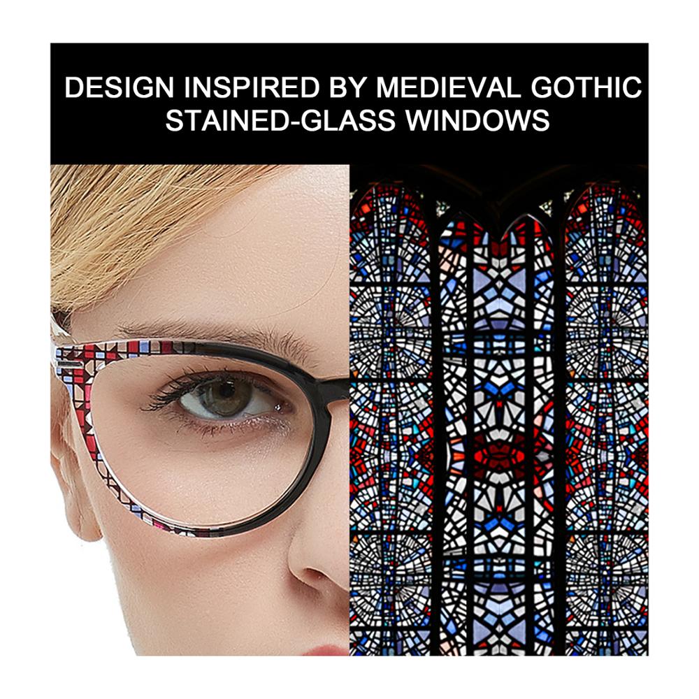 OCCI CHIARI, gafas de luz azul, Marcos cristal óptico gafas Vintage para mujer, gafas de ordenador transparentes, gafas graduadas para miopía, Marco óptico