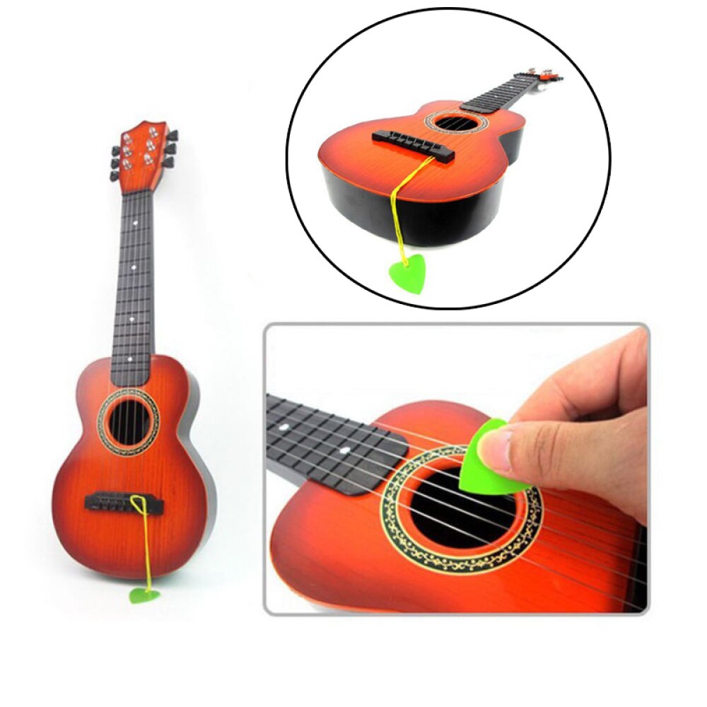 6 Strings Children Educational Mini Guitar (Brown)