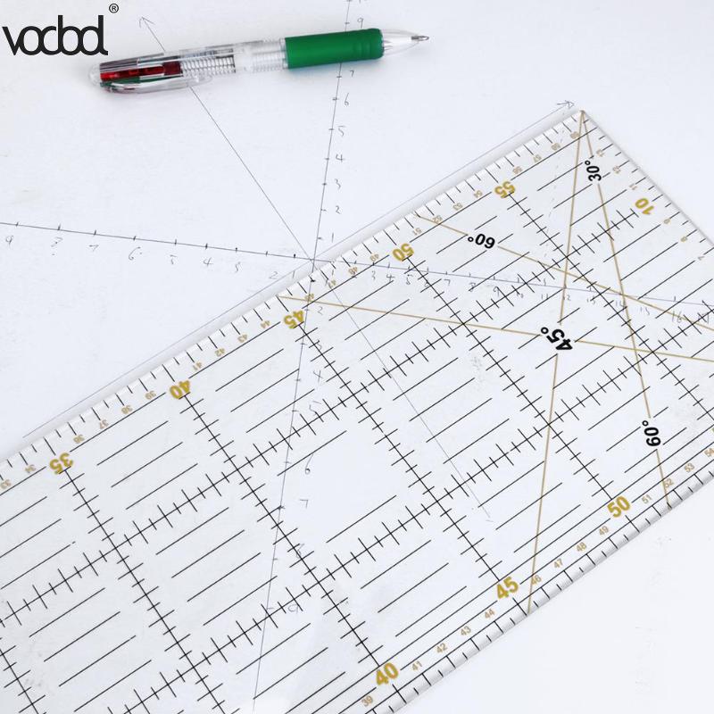 VODOOL 60*15 cm Patchwork Ruler Sewing Ruler Feet Tailor Rule Yardstick Cloth Cut Student DIY Hand Footage International General